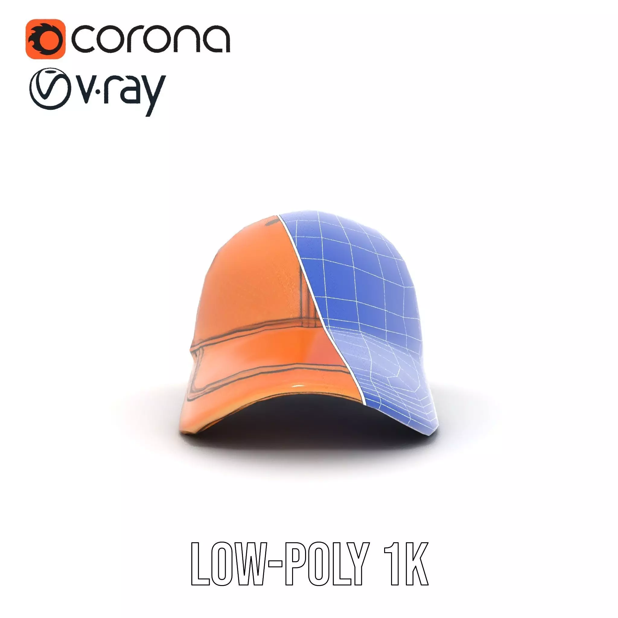 Textured Leather Cap model pack Low-poly 3D model_14