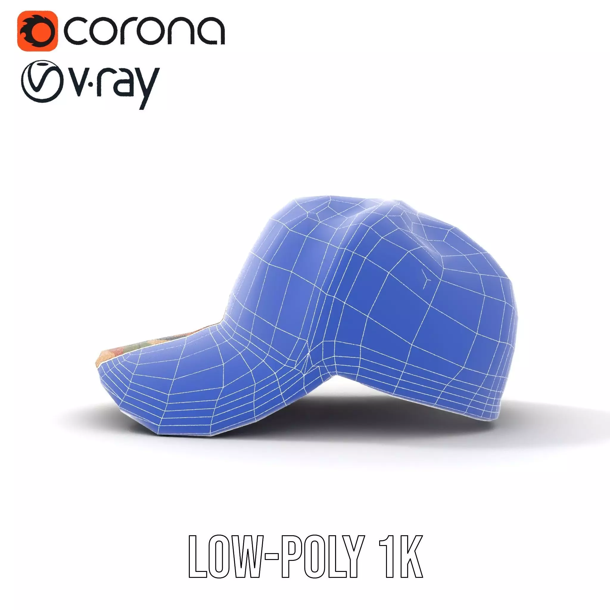 Camouflage Baseball Cap model pack Low-poly 3D model_31