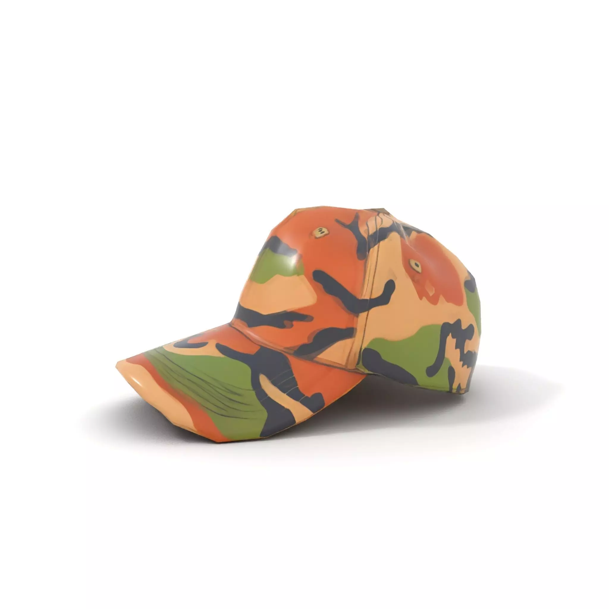 Camouflage Baseball Cap model pack Low-poly 3D model_12