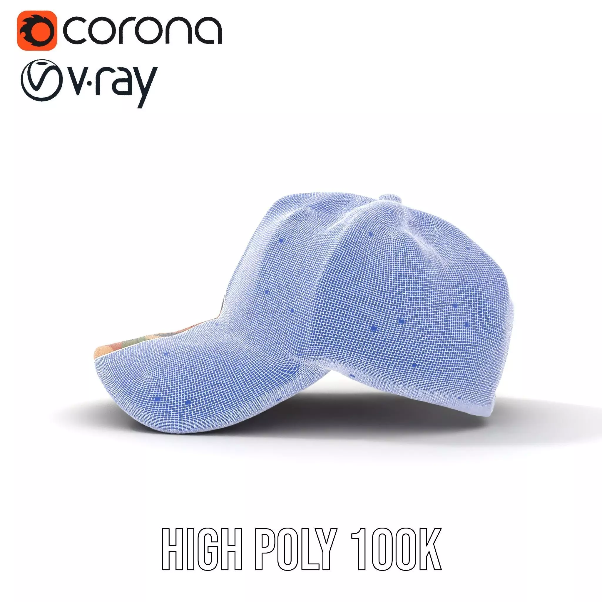 Camouflage Baseball Cap model pack Low-poly 3D model_23