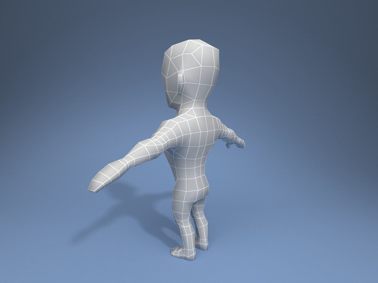 Medieval character trader 2 Low-poly 3D model_12