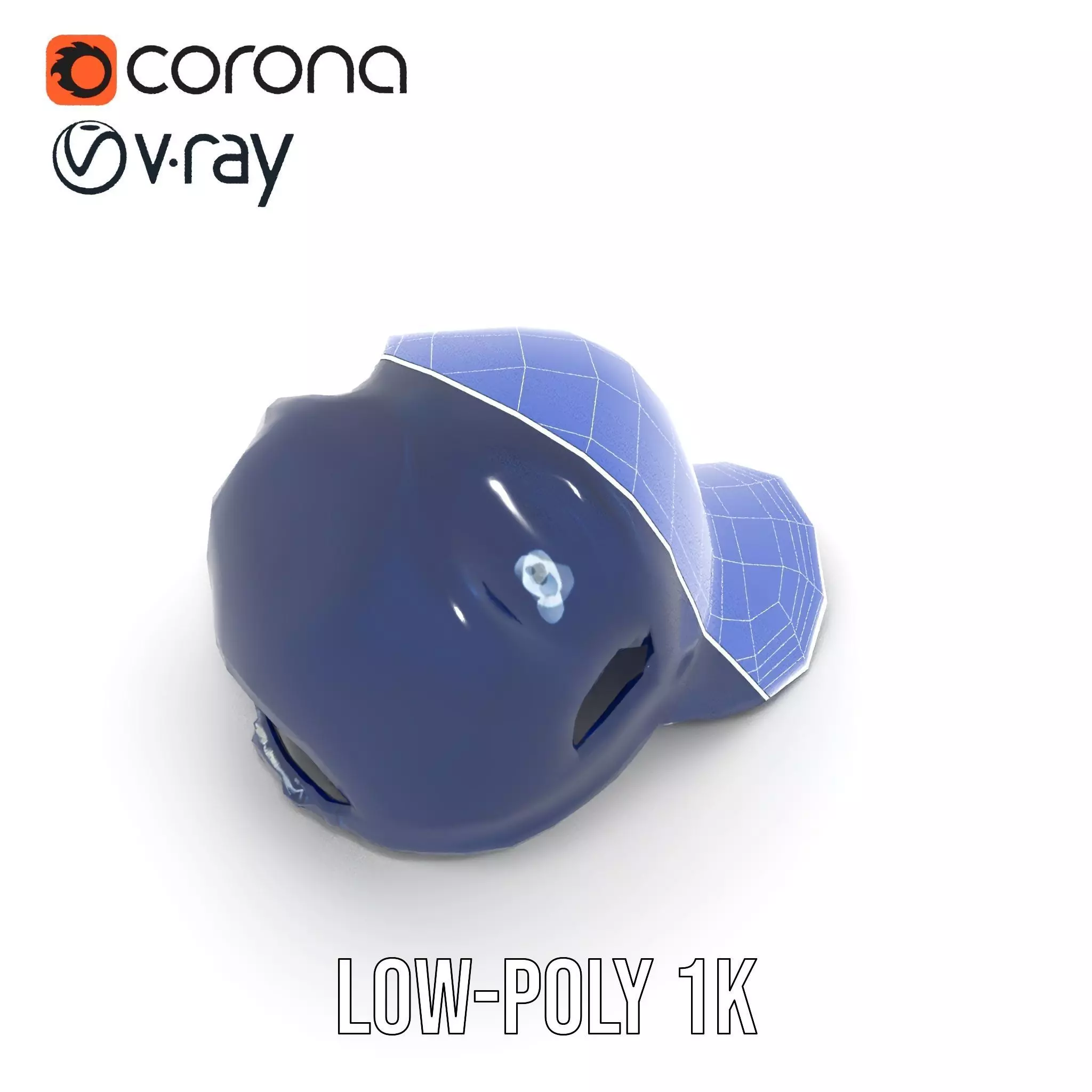 Nautical Anchor Cap model pack Low-poly 3D model_12