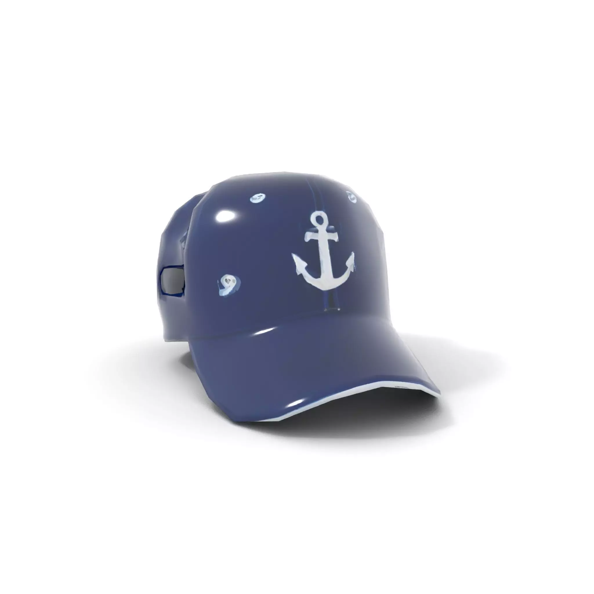 Nautical Anchor Cap model pack Low-poly 3D model_9