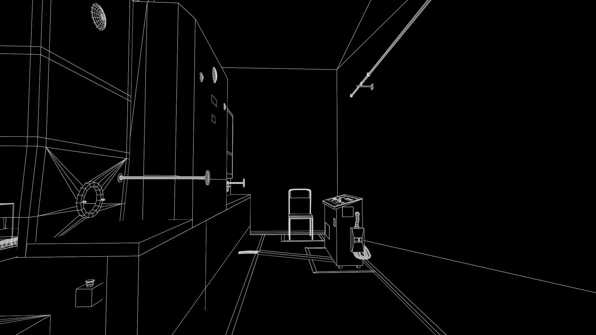 Pharma Sterile Tunnel Low-poly 3D model_14