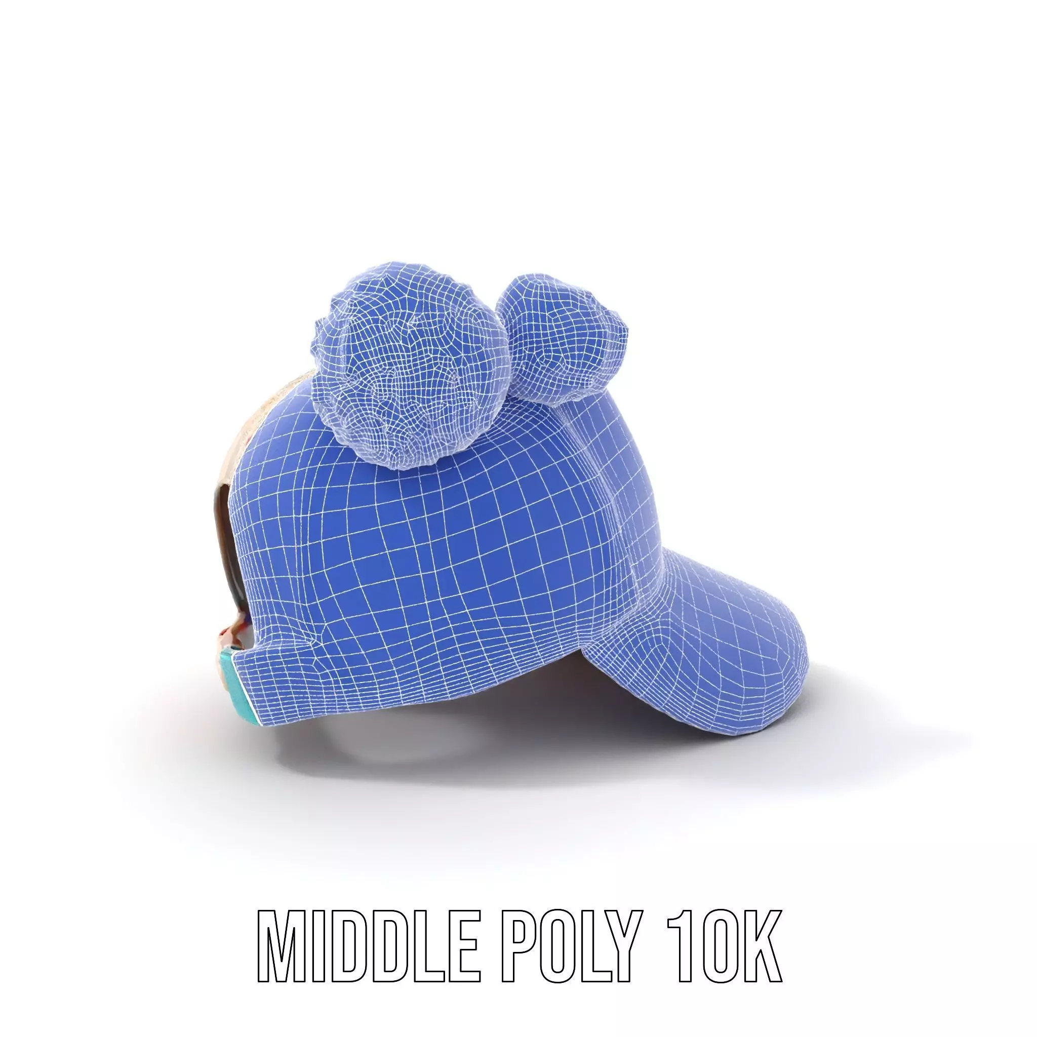 Patchwork Cap model pack Low-poly 3D model_18