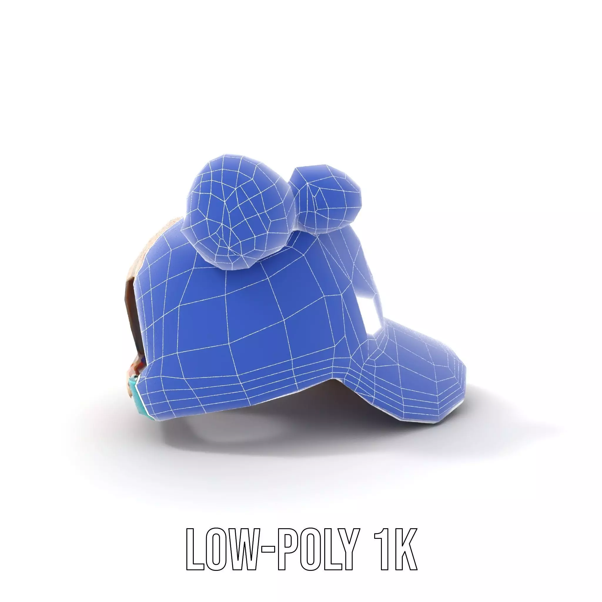 Patchwork Cap model pack Low-poly 3D model_27