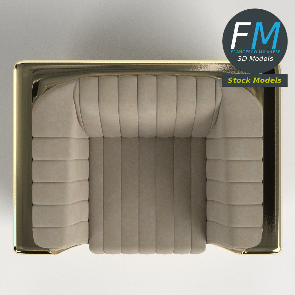 Armchair 6 3D model_6