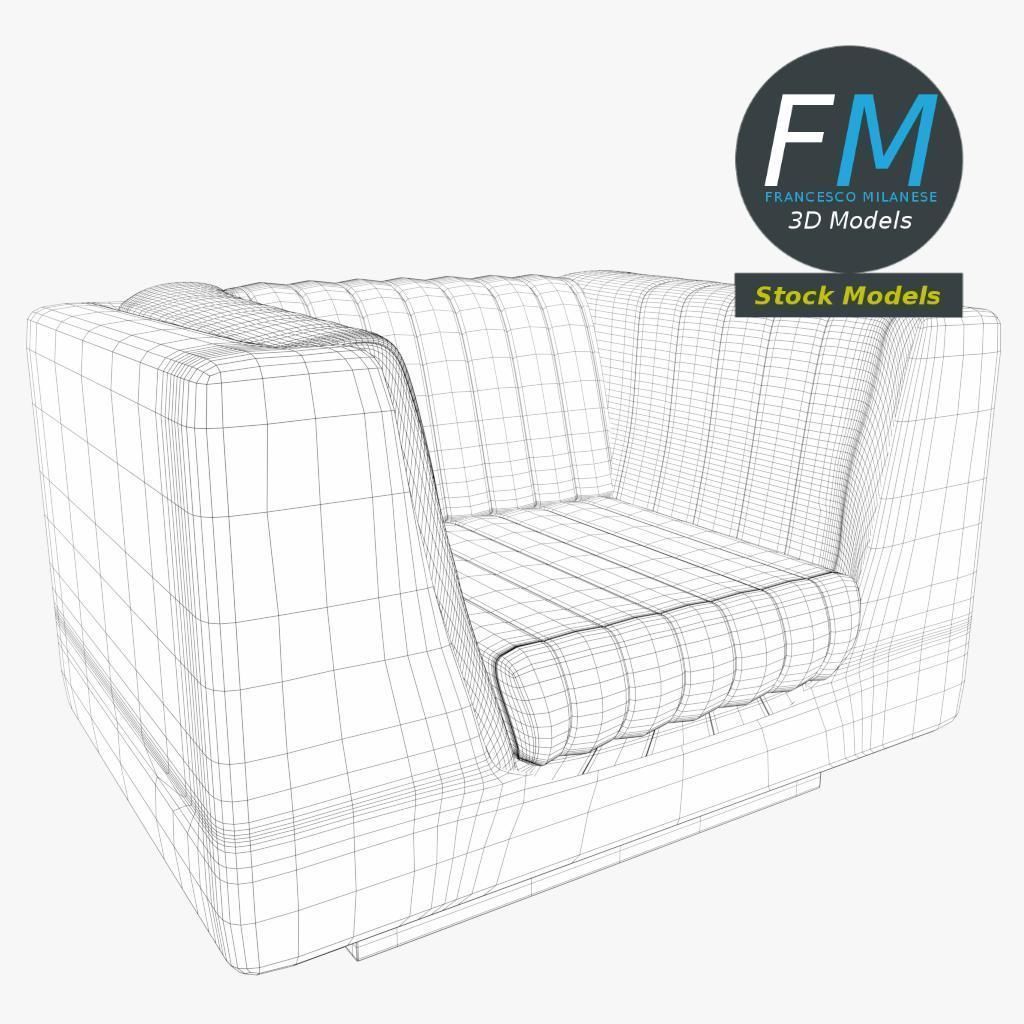 Armchair 6 3D model_7