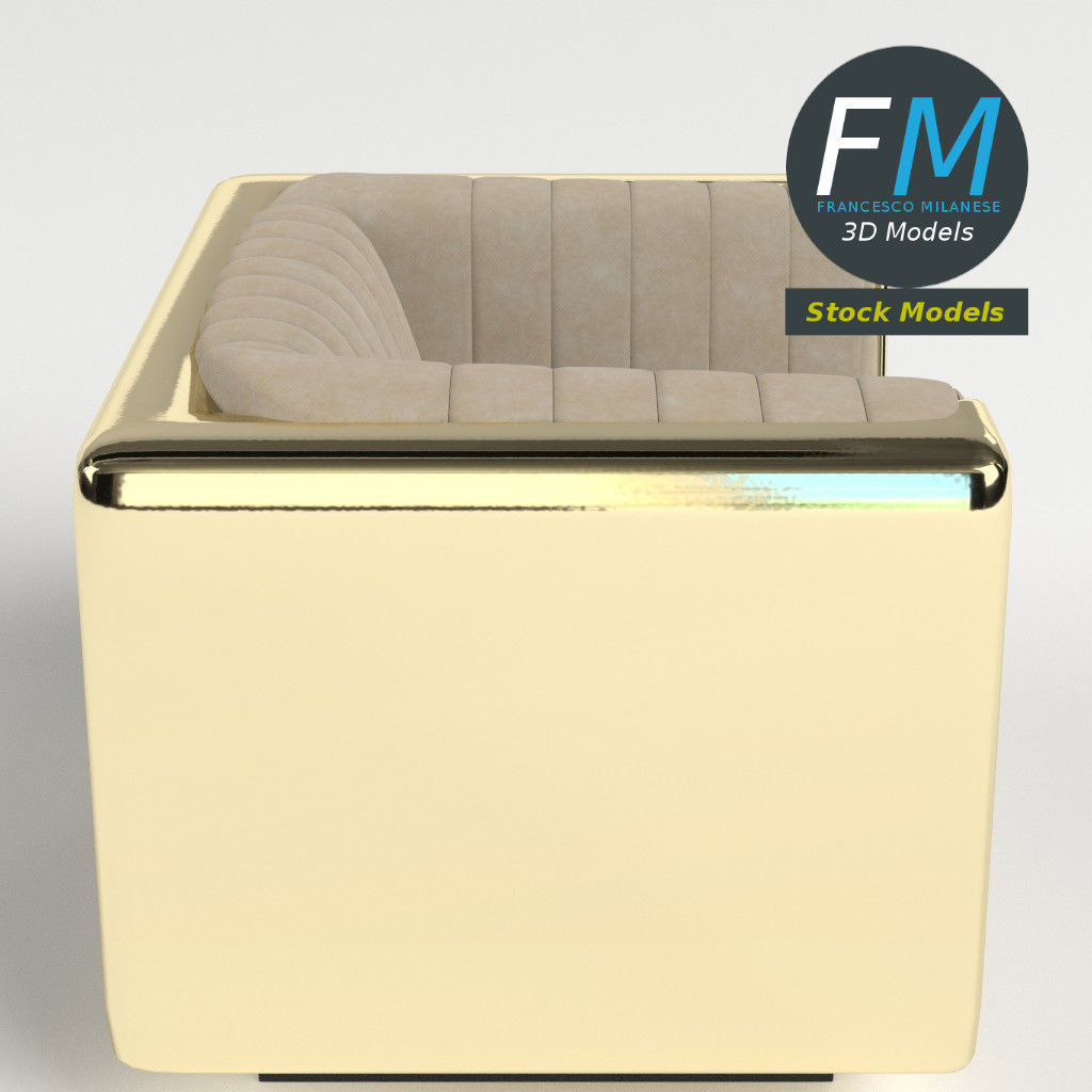 Armchair 6 3D model_4