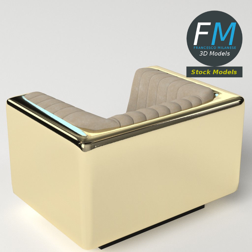 Armchair 6 3D model_5