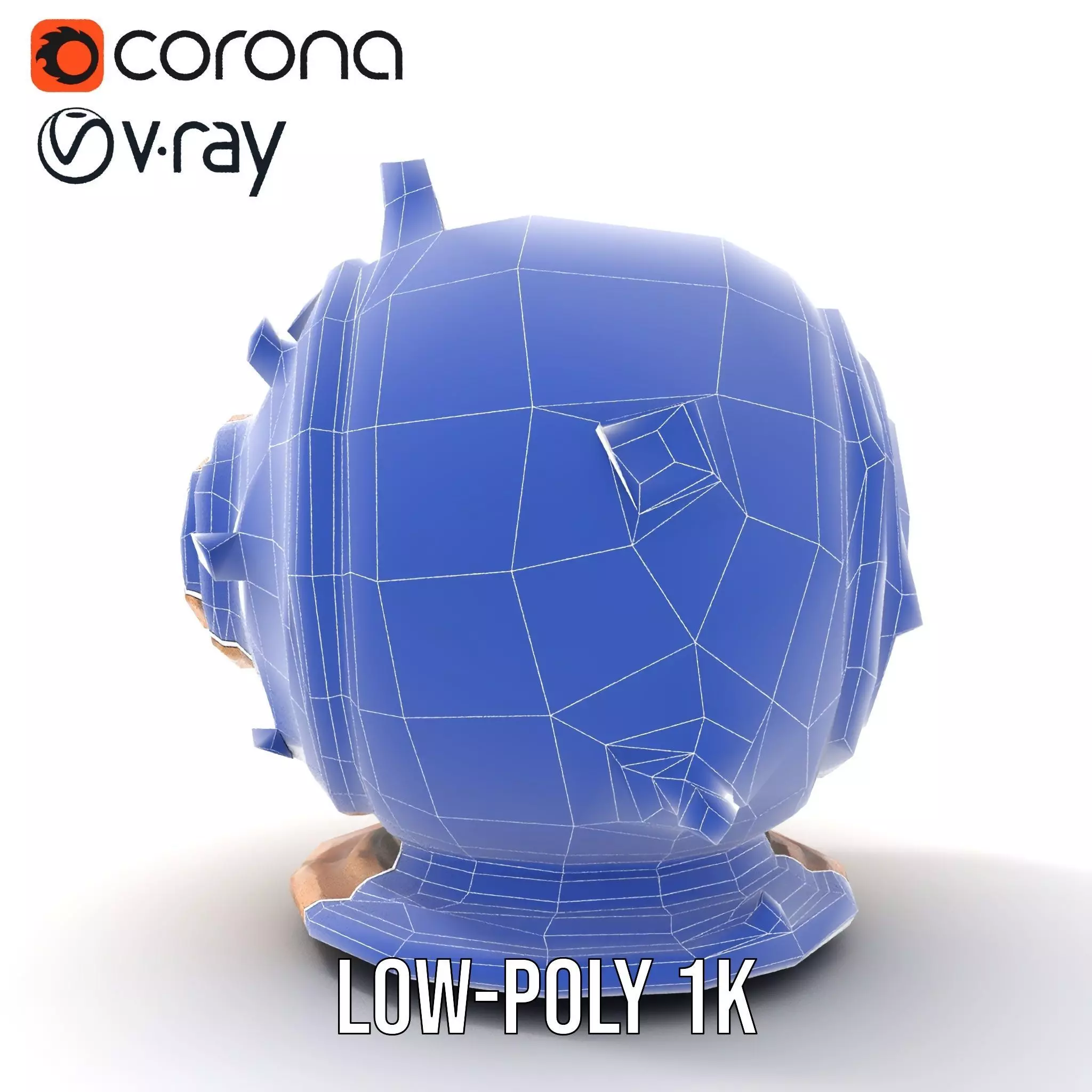 Bronze Diver Helmet model pack Low-poly 3D model_31