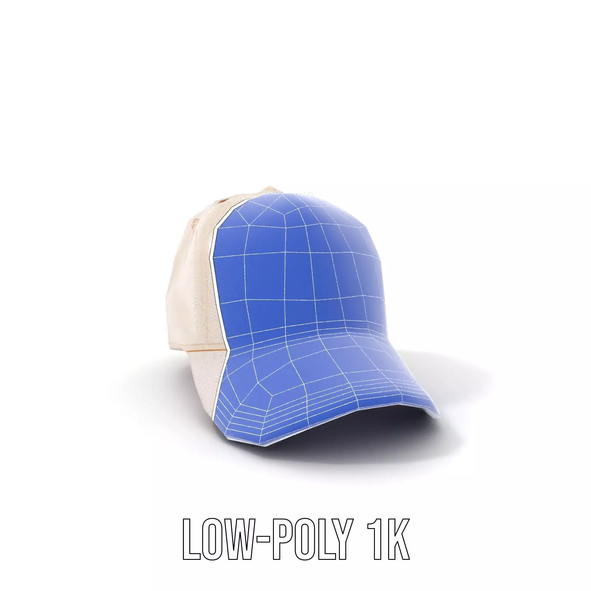 Stylish Beige Cap model pack Low-poly 3D model_31