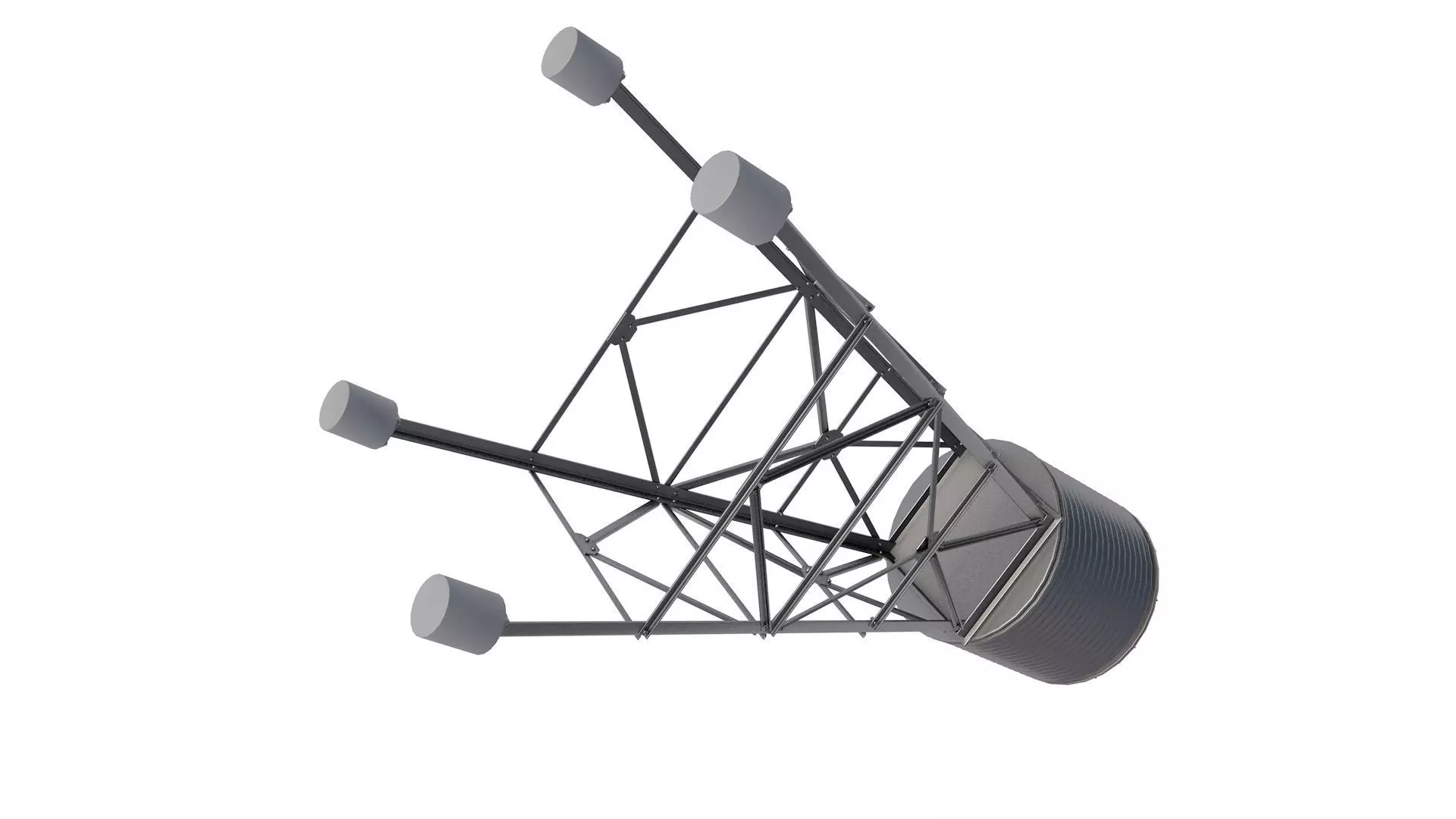 Water Storage Tank 3D model_3