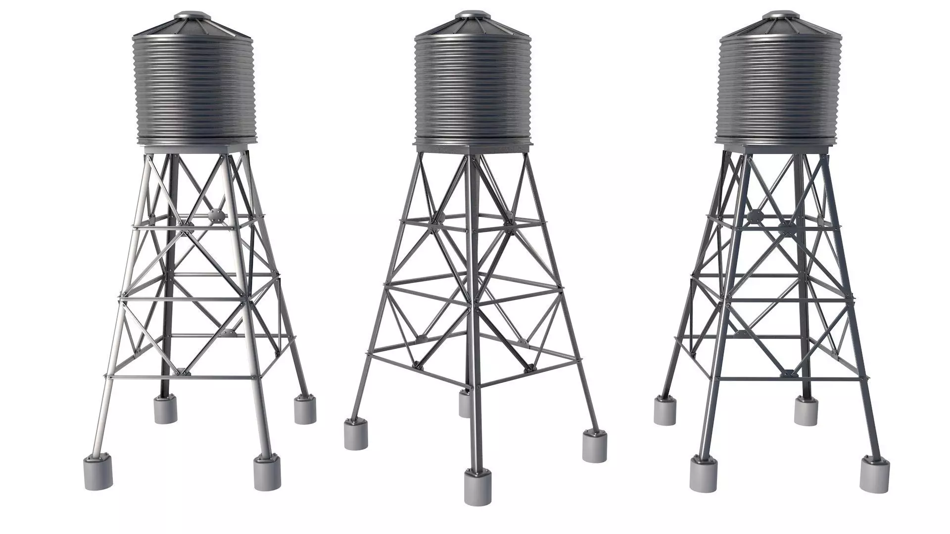 Water Storage Tank 3D model_0