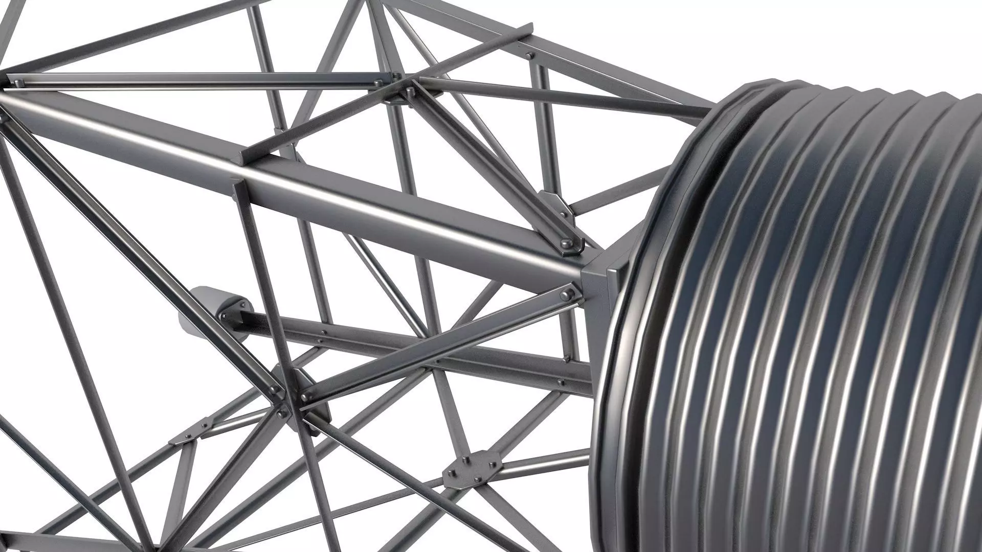 Water Storage Tank 3D model_2