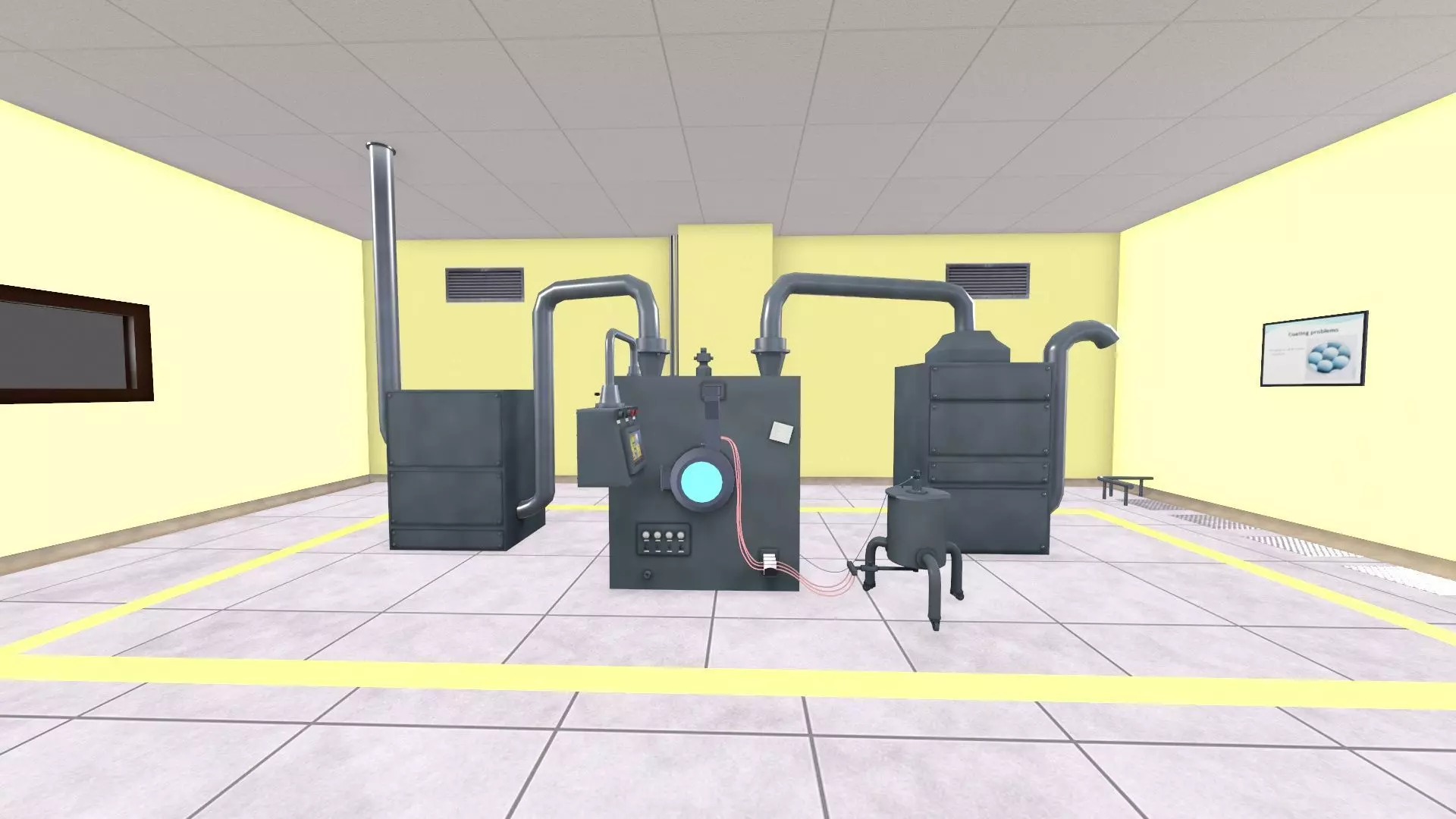 Pharma Tablet Coating Machine Low-poly 3D model_16