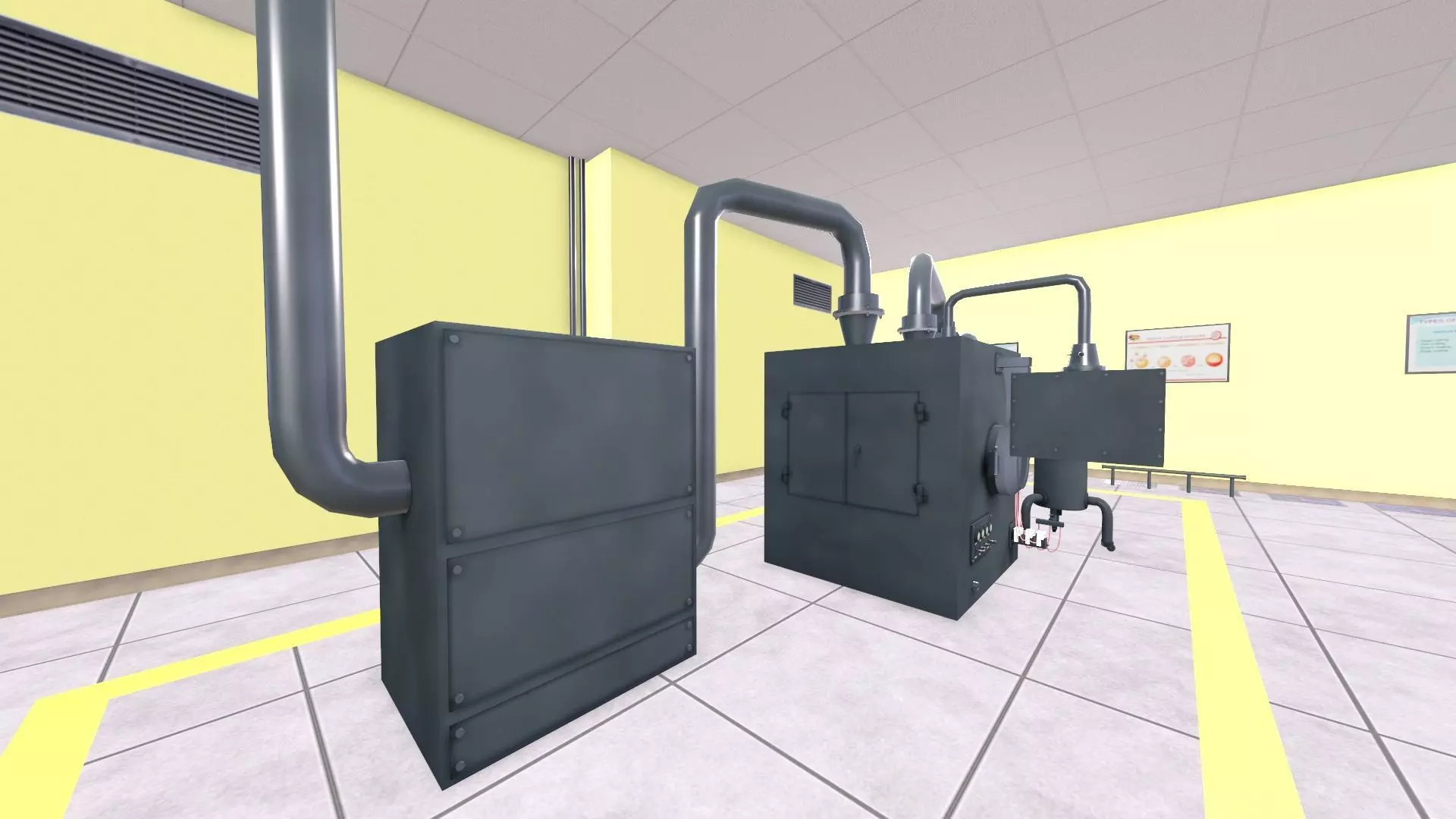 Pharma Tablet Coating Machine Low-poly 3D model_3