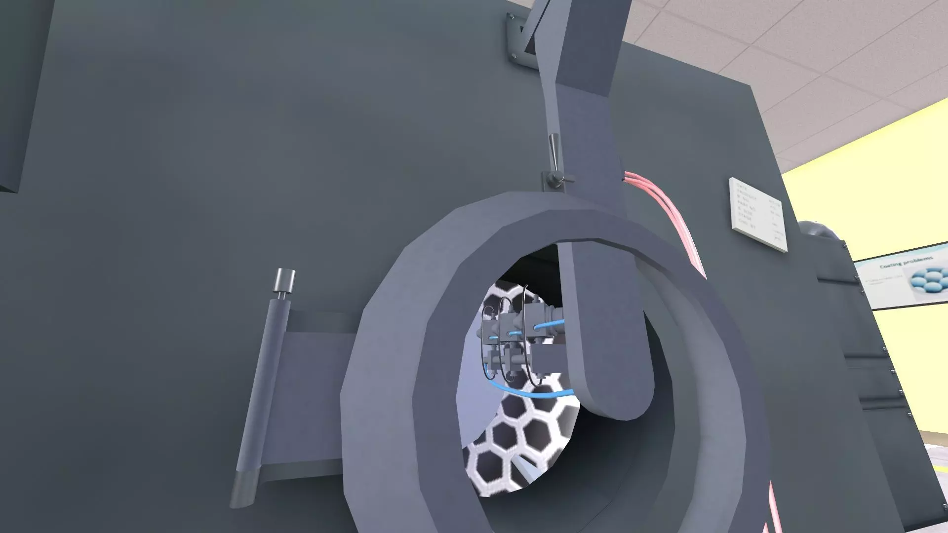 Pharma Tablet Coating Machine Low-poly 3D model_8