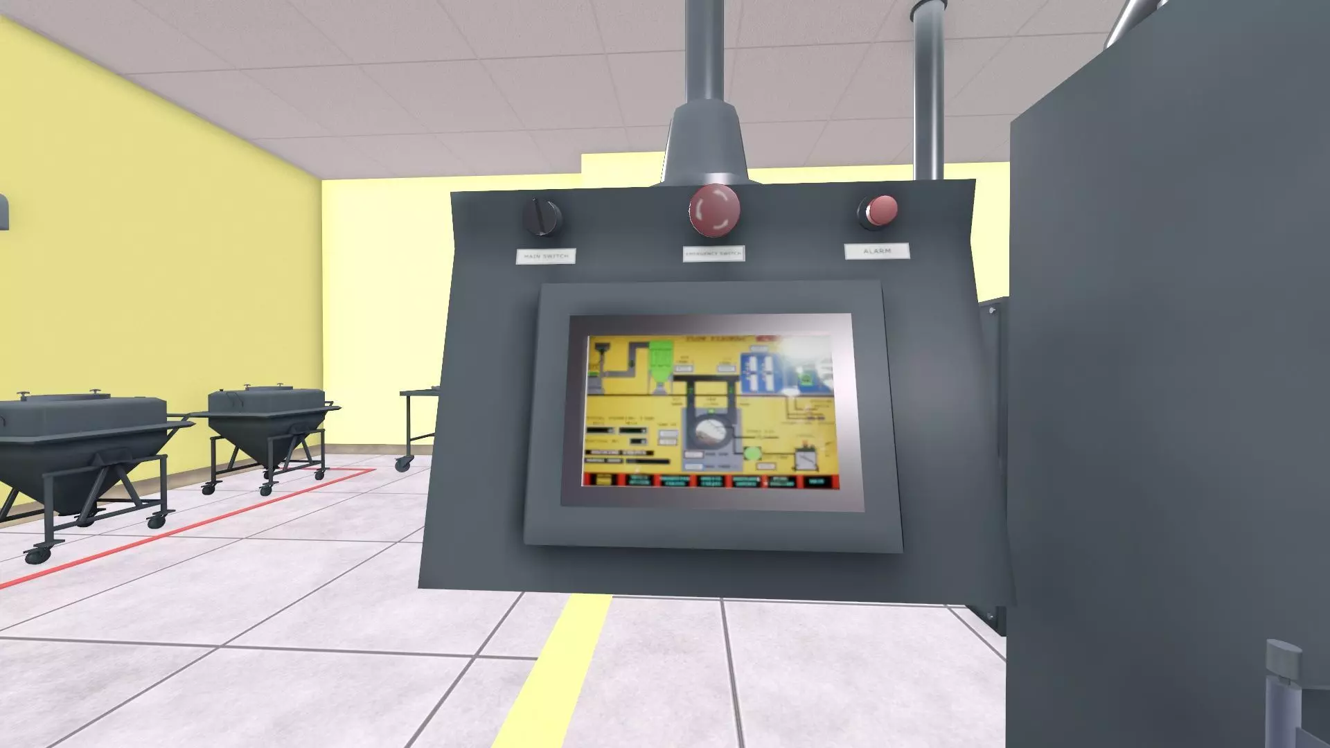 Pharma Tablet Coating Machine Low-poly 3D model_5