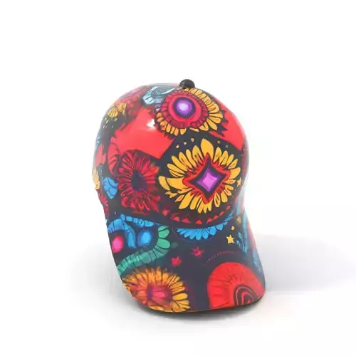 Vibrant Patterned Cap model pack
