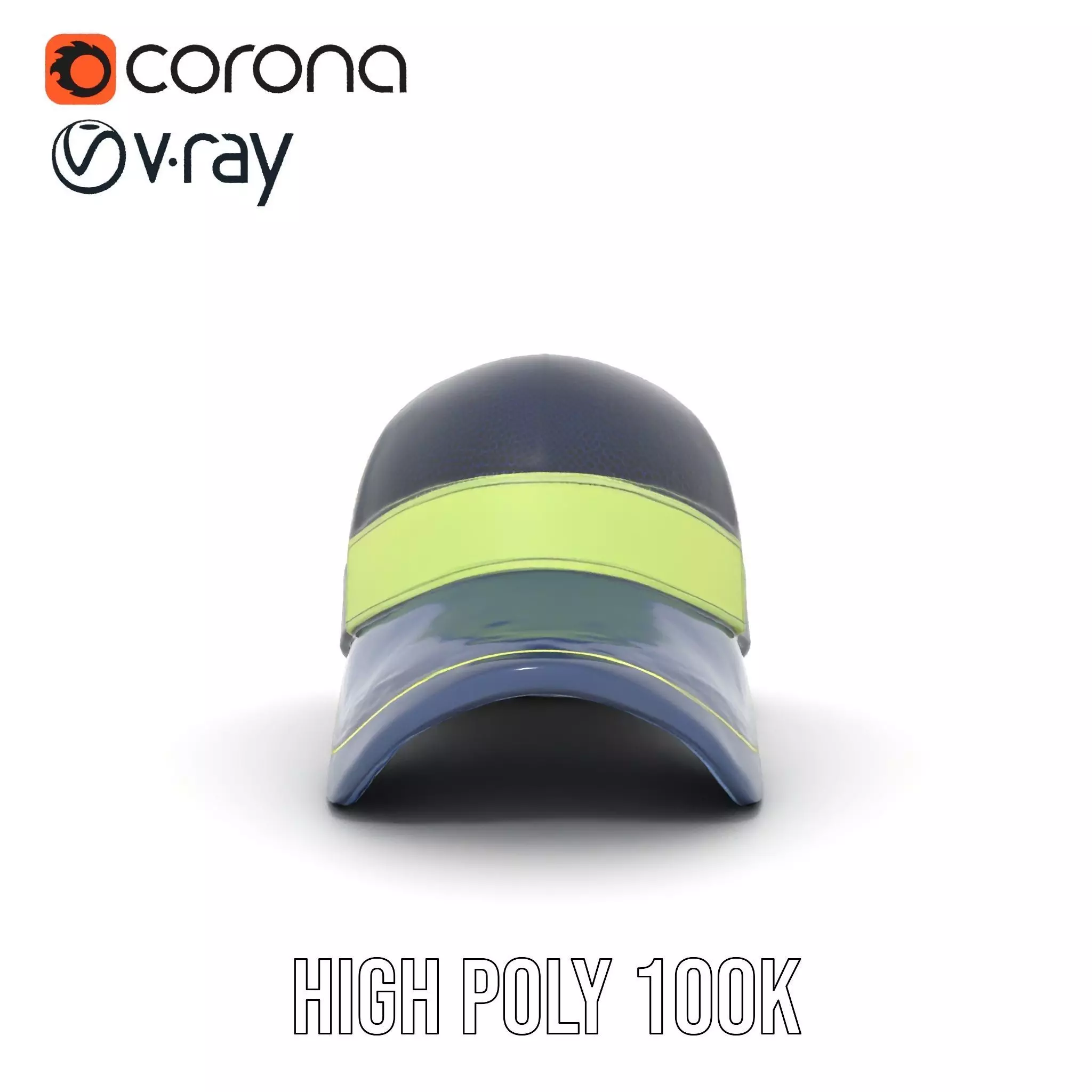 Navy Green Trucker Cap model pack Low-poly 3D model_34