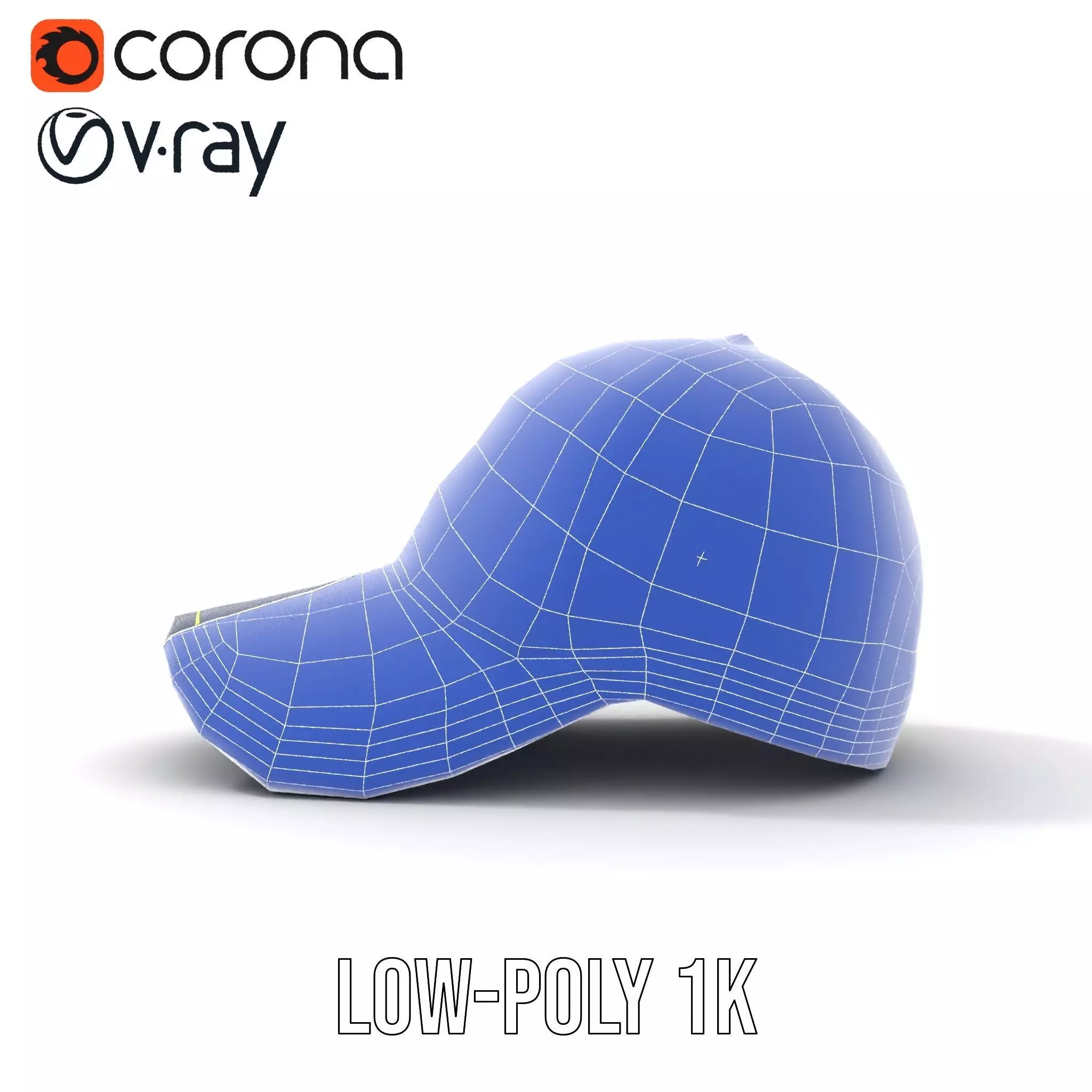 Navy Green Trucker Cap model pack Low-poly 3D model_31