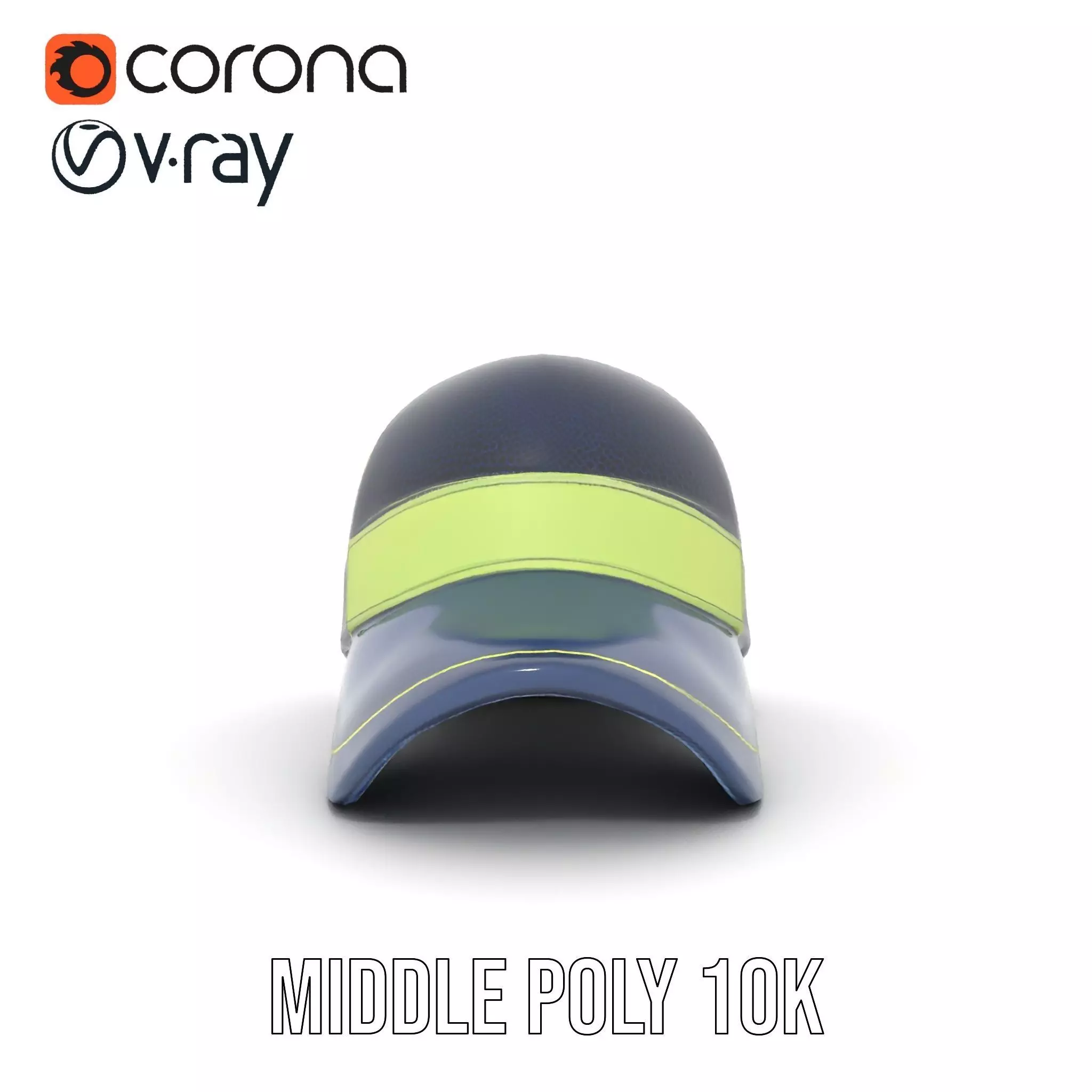 Navy Green Trucker Cap model pack Low-poly 3D model_24