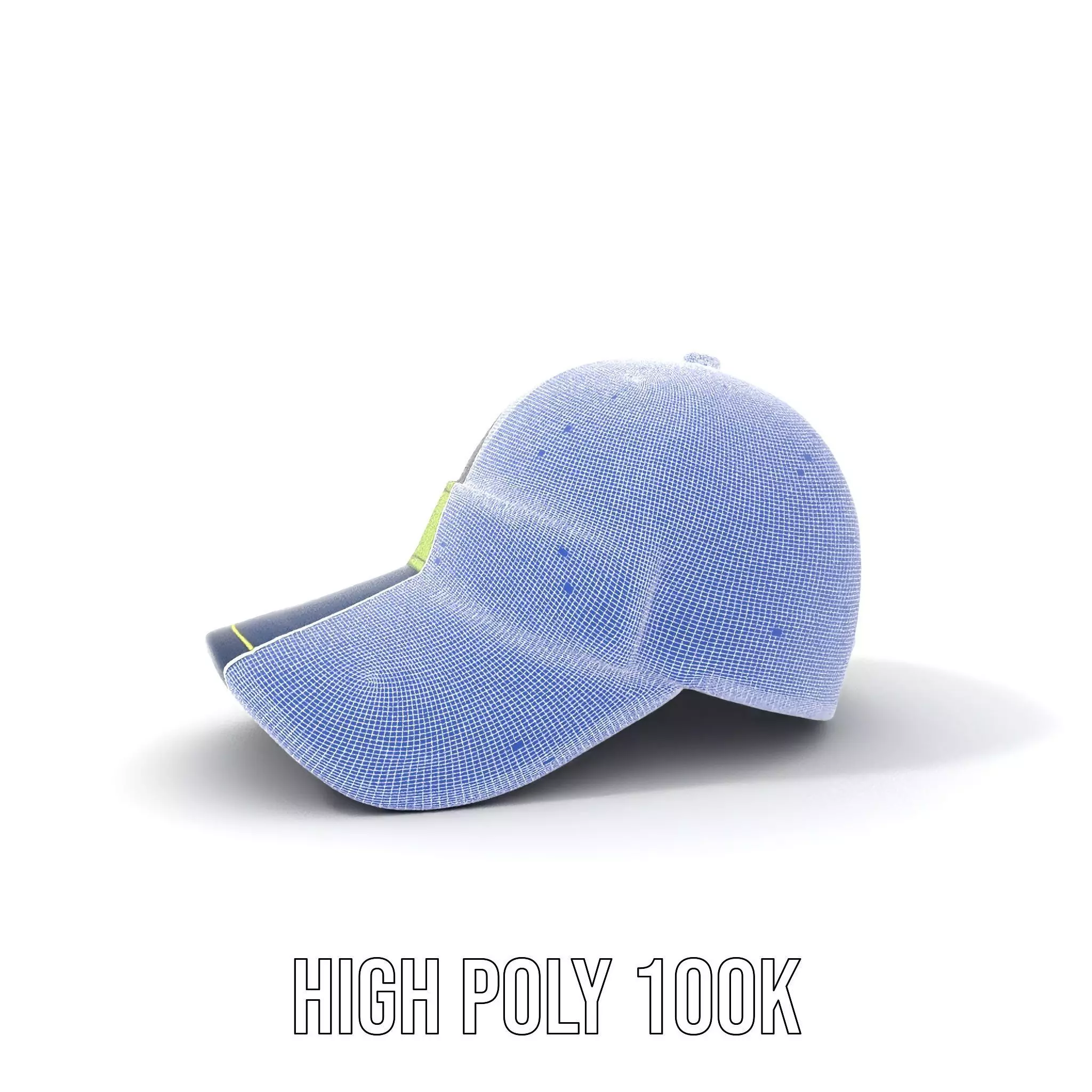 Navy Green Trucker Cap model pack Low-poly 3D model_4