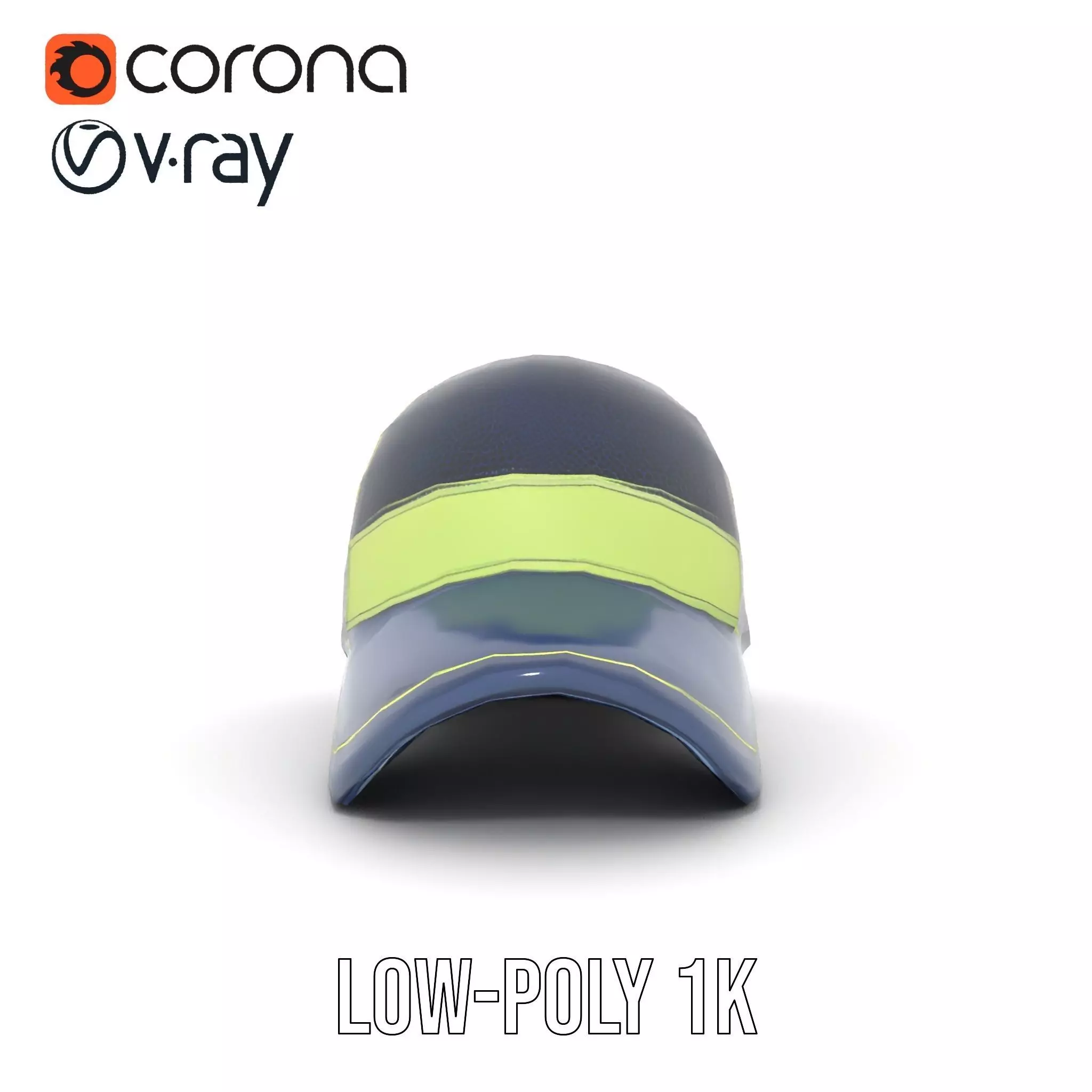 Navy Green Trucker Cap model pack Low-poly 3D model_14