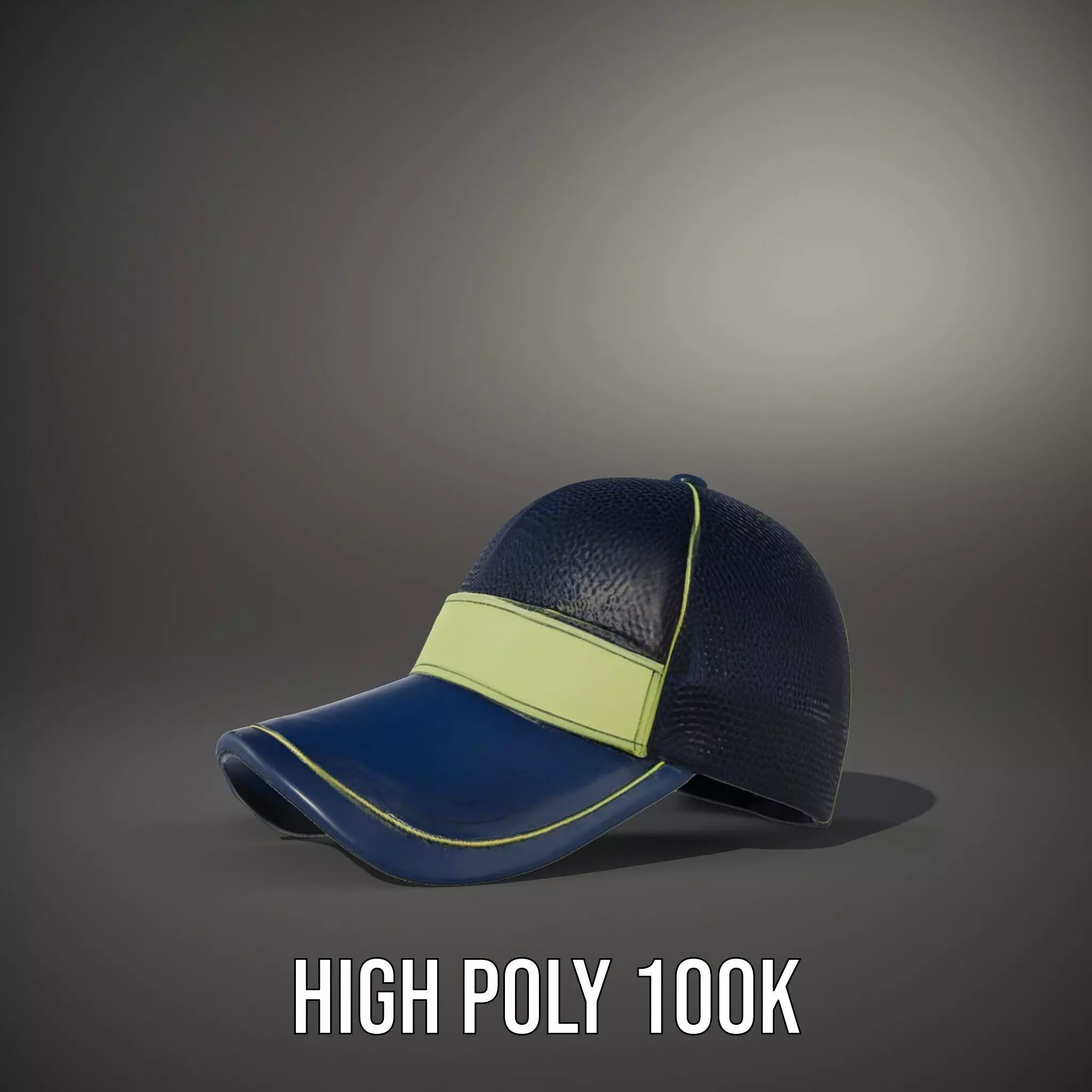 Navy Green Trucker Cap model pack Low-poly 3D model_10
