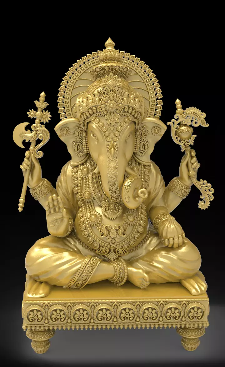 Dabalu ganesh 3D print model_1