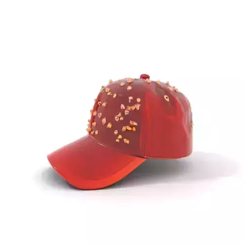 Red Studded Cap model pack