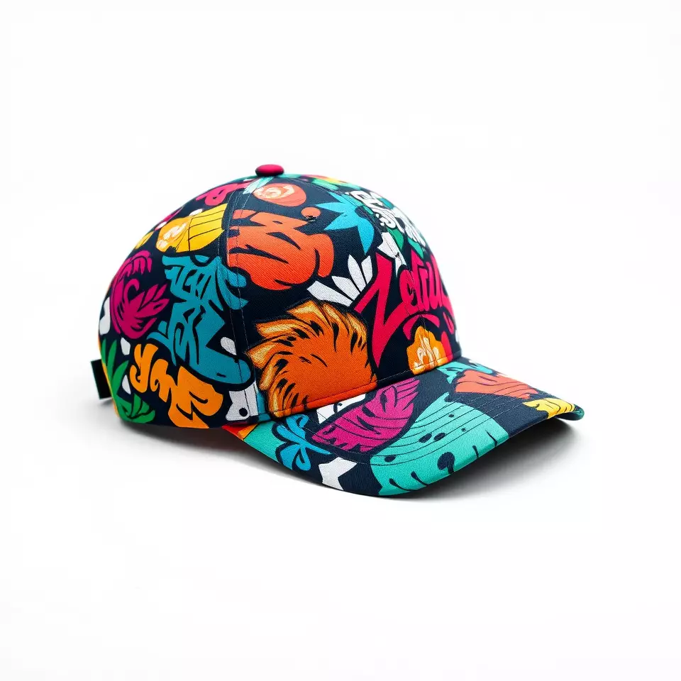Vivid Graffiti Cap model pack Low-poly 3D model_2