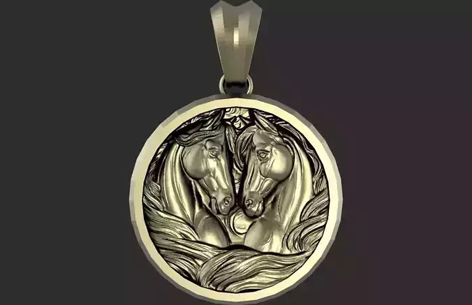 Horse pendant 