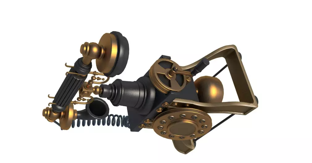 fVintage Home Devices Collection 3D model_6