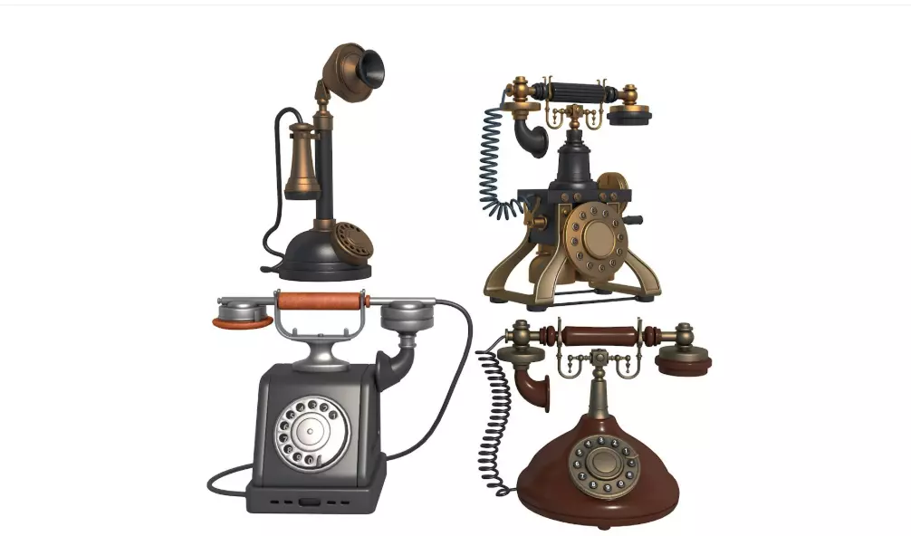 fVintage Home Devices Collection 3D model_1