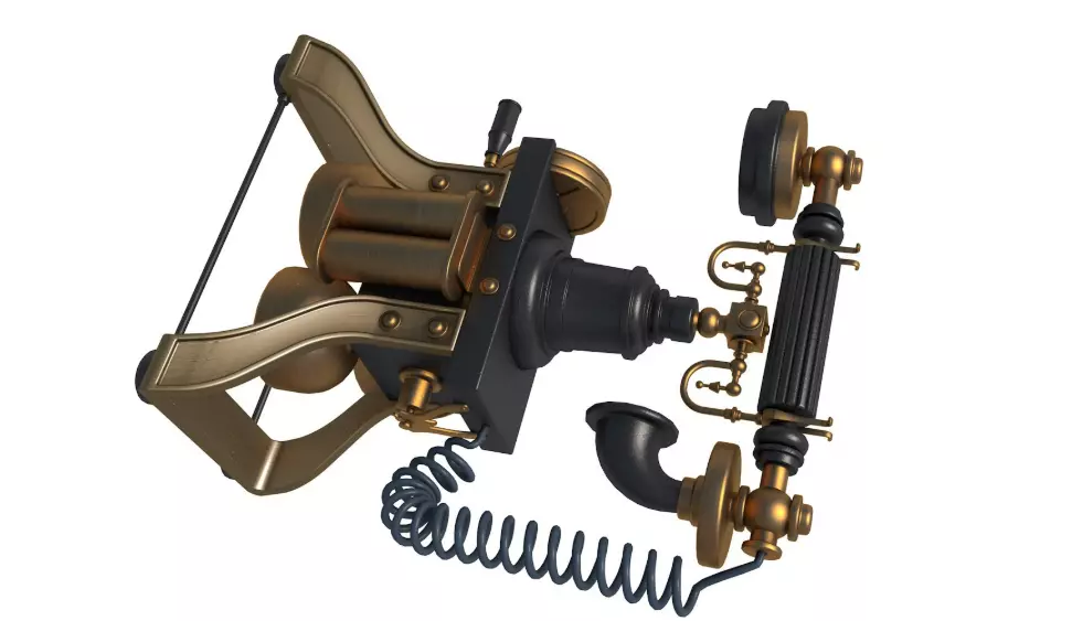 fVintage Home Devices Collection 3D model_7