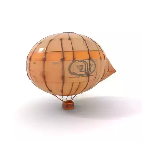 Vintage Air Balloon model pack Low-poly 3D model
