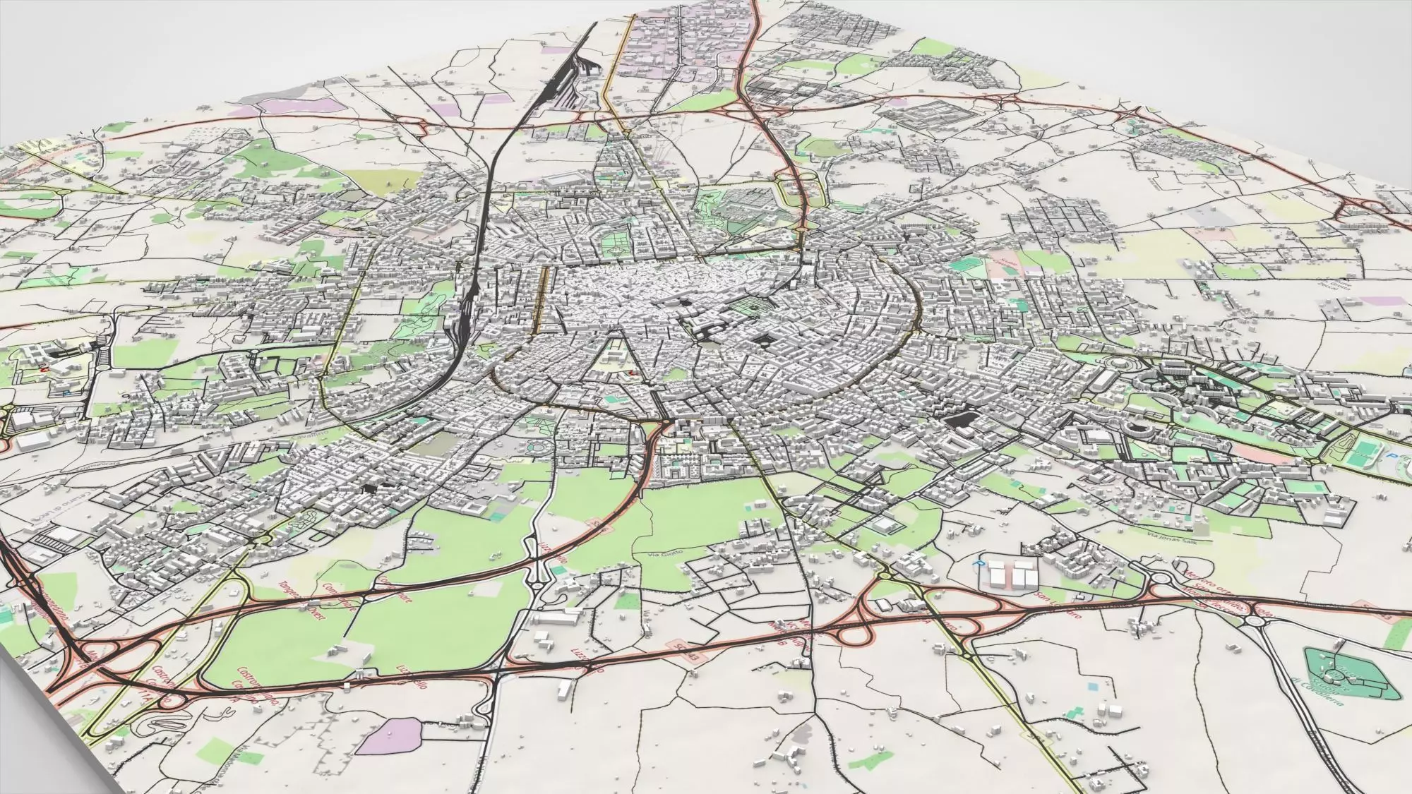 Cityscape Lecce Italy 3D model_4
