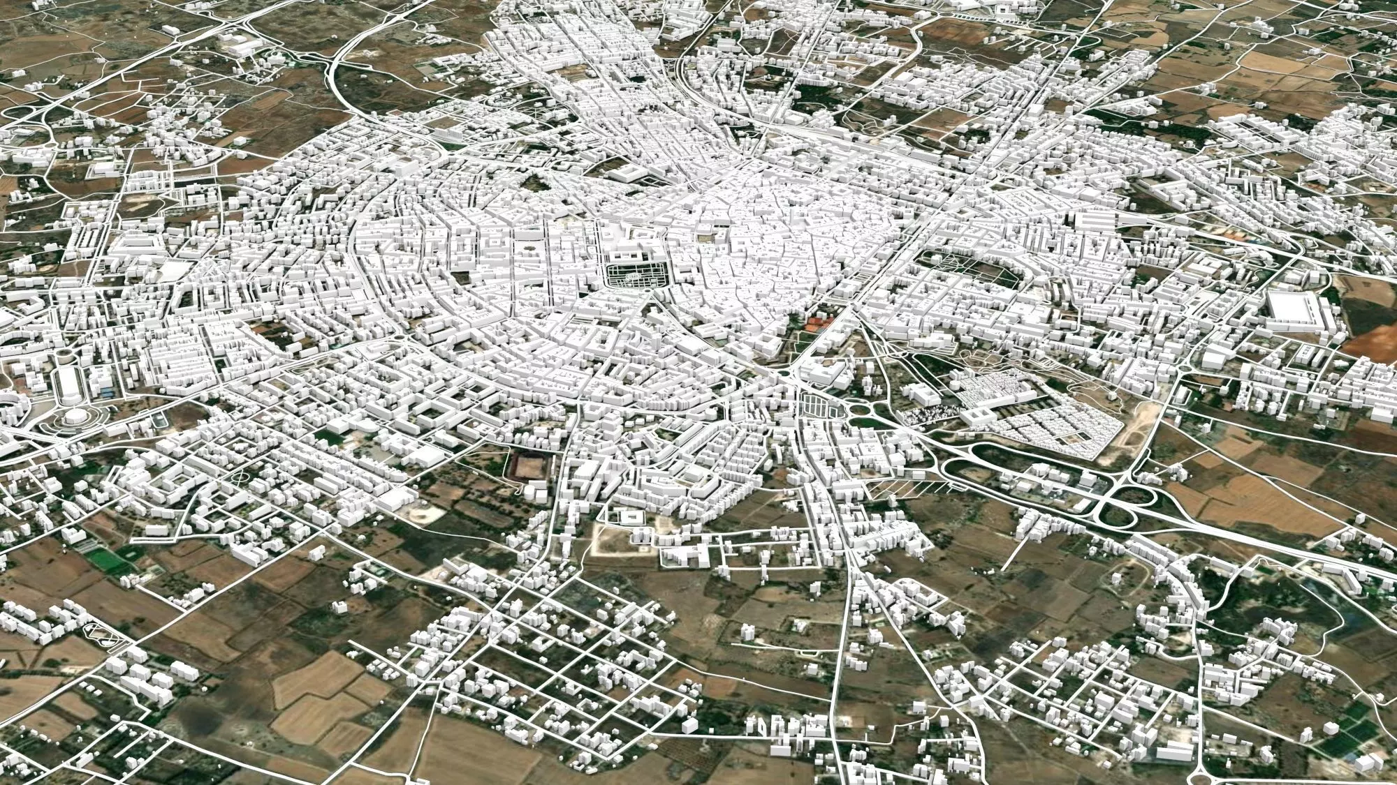 Cityscape Lecce Italy 3D model_5