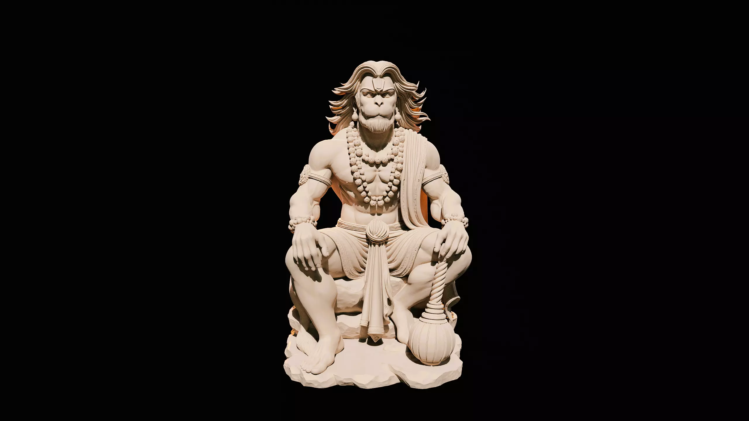 Lord Hanuman Ultra Detailed Premium 3D Printable Resin Model STL 3D print model_0