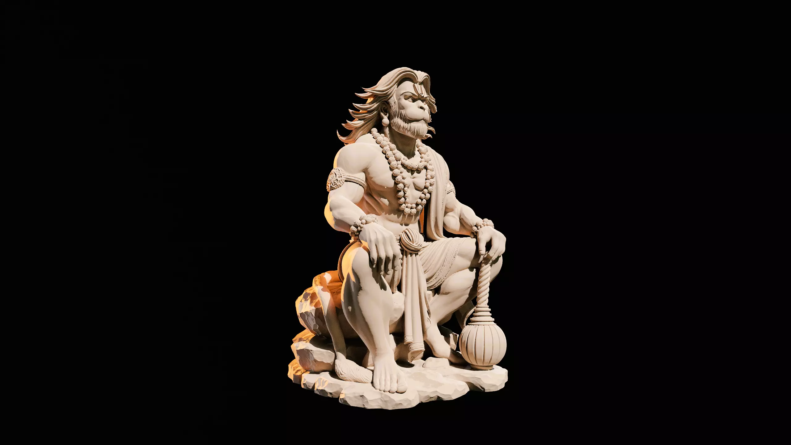 Lord Hanuman Ultra Detailed Premium 3D Printable Resin Model STL 3D print model_2
