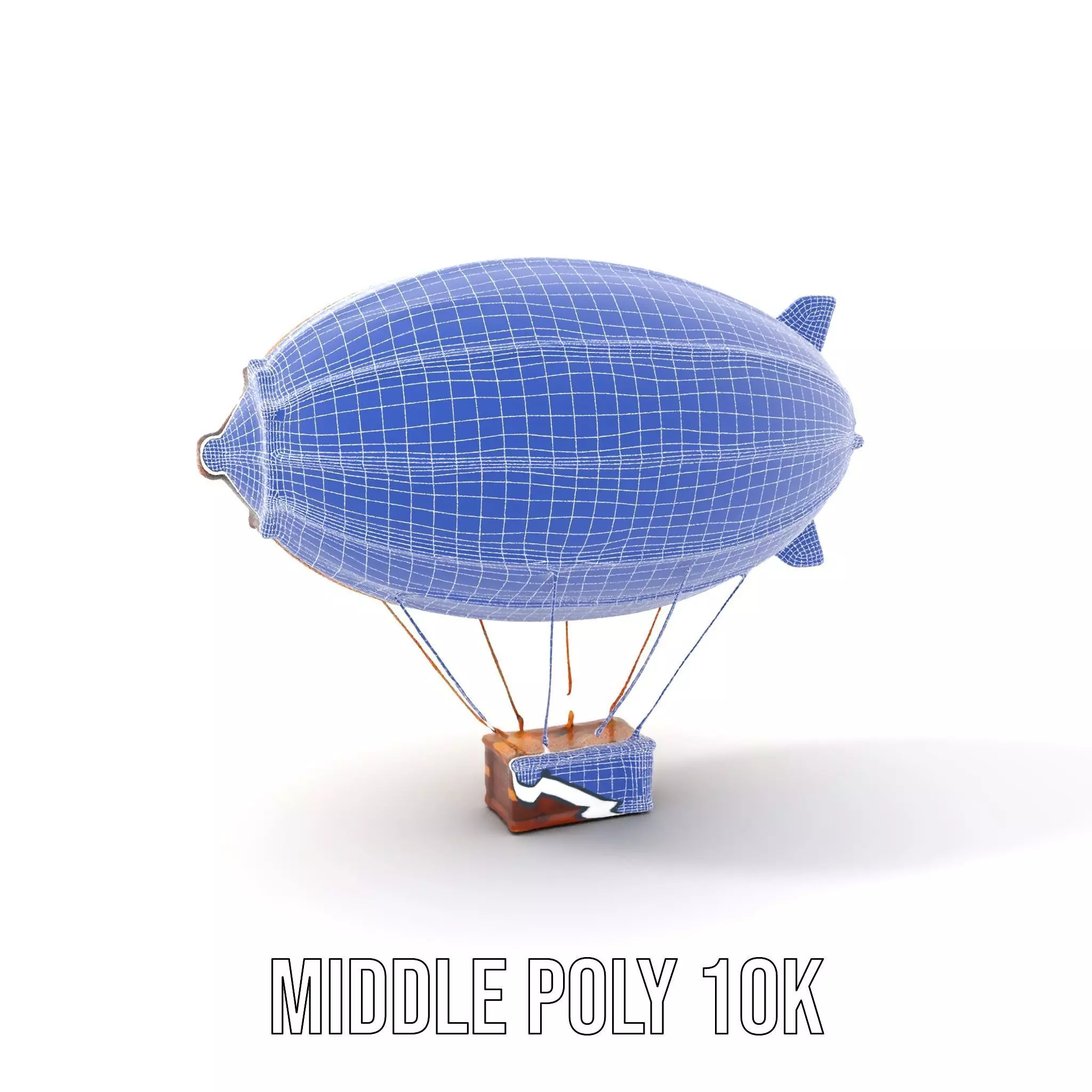 Vintage Airship model pack Low-poly 3D model_18