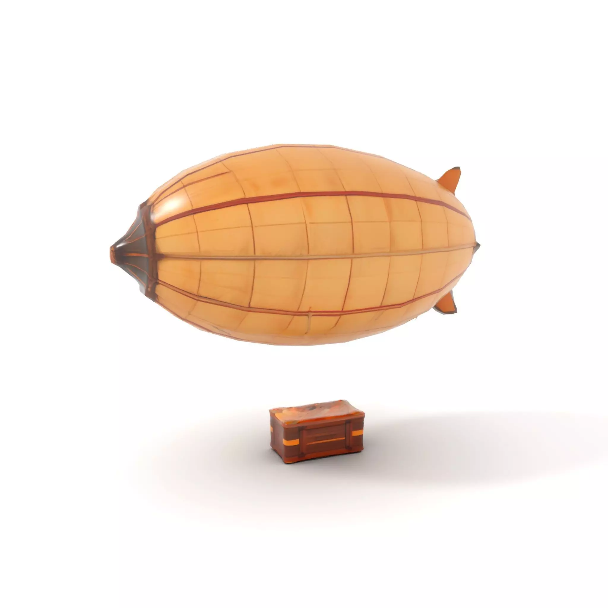 Vintage Airship model pack Low-poly 3D model_7
