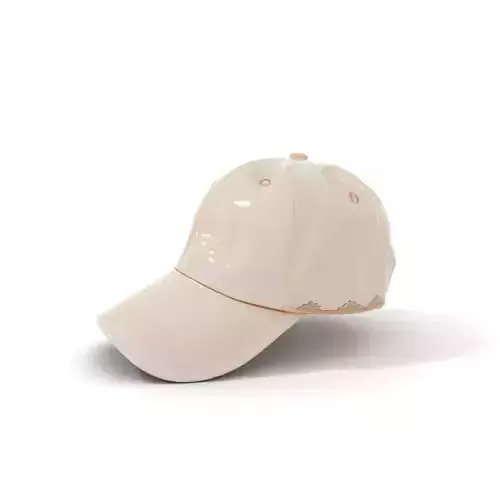Elegant Ivory Baseball Cap model pack