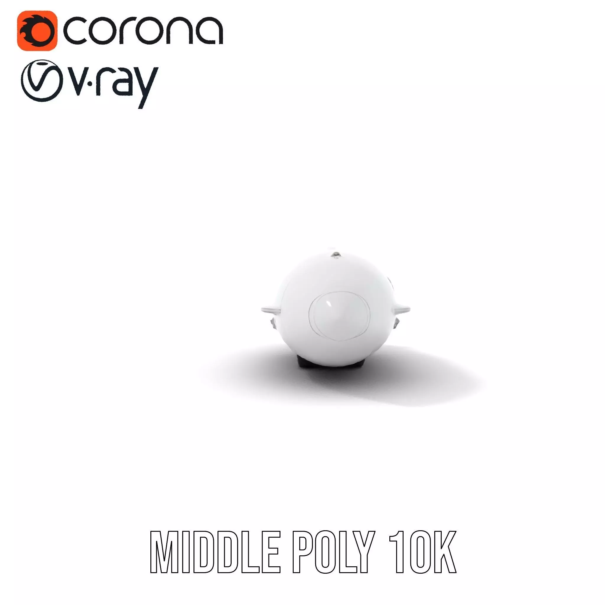 Sleek White Submarine model pack Low-poly 3D model_11