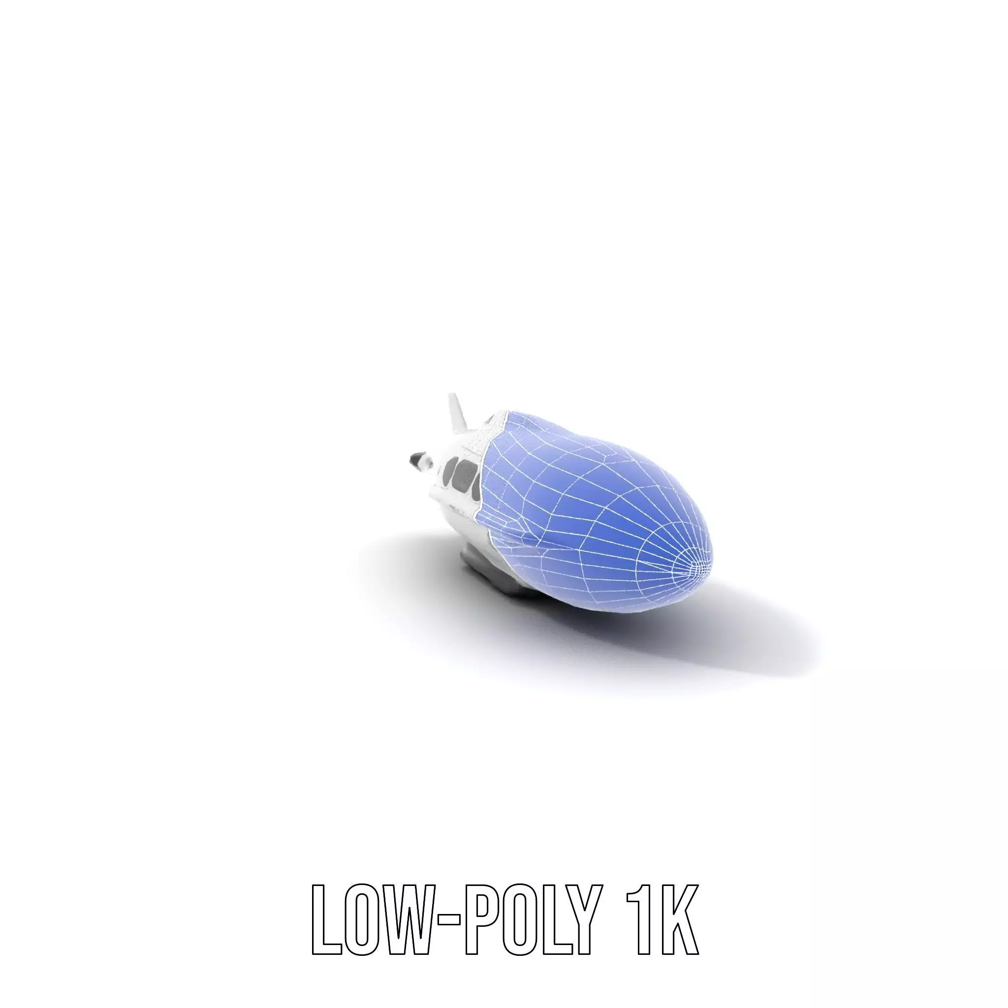 Sleek White Submarine model pack Low-poly 3D model_22