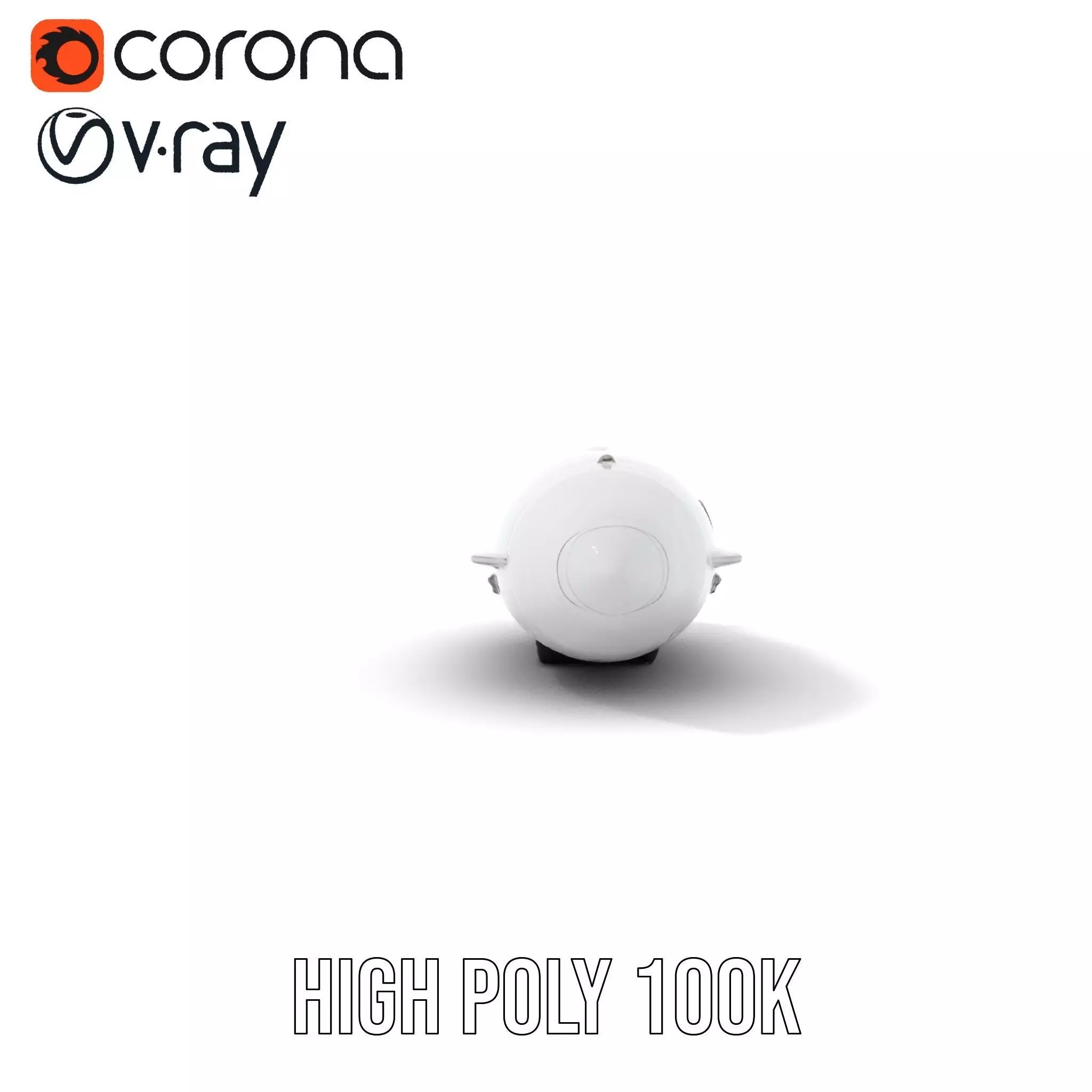 Sleek White Submarine model pack Low-poly 3D model_26