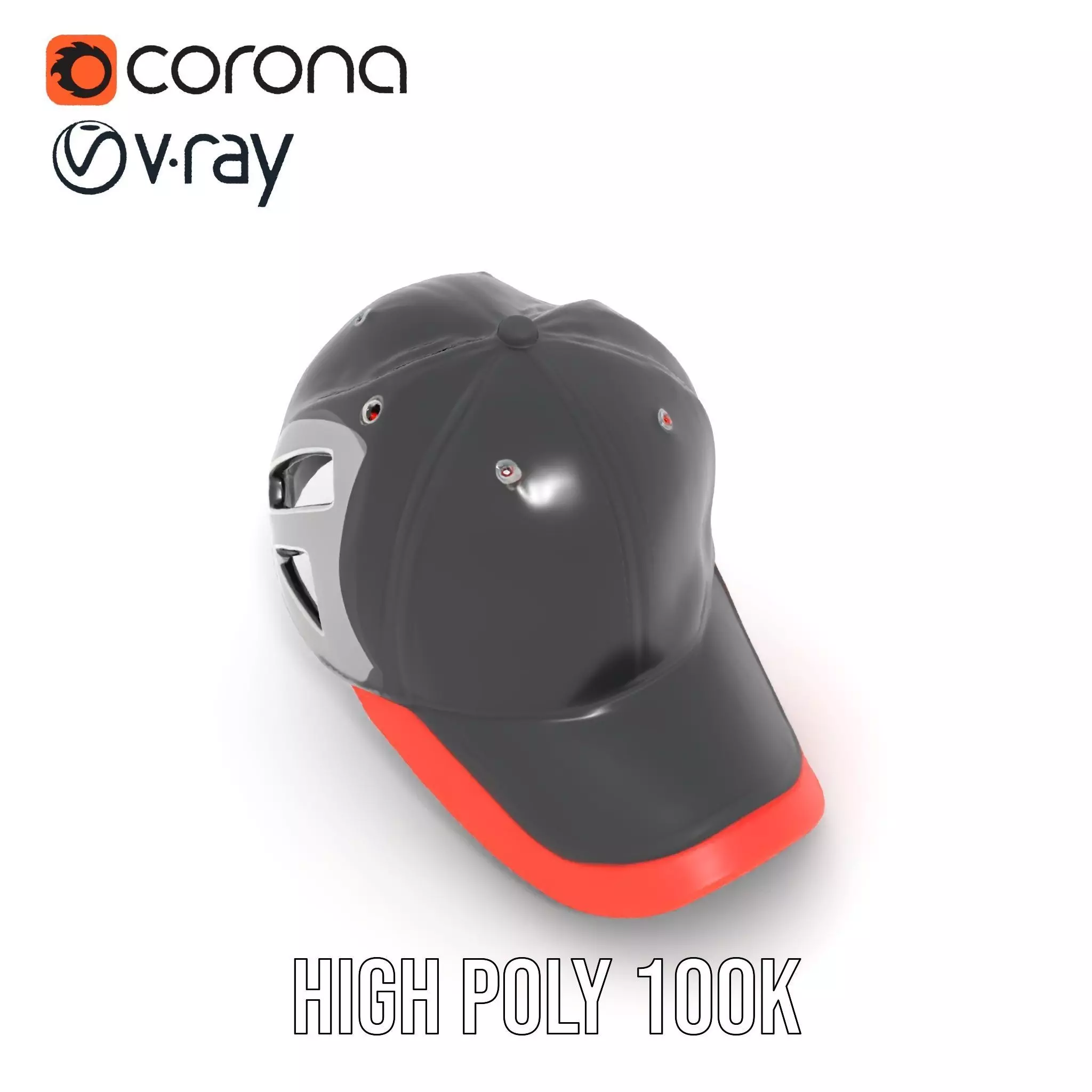 Sporty Hybrid Cap model pack Low-poly 3D model_26