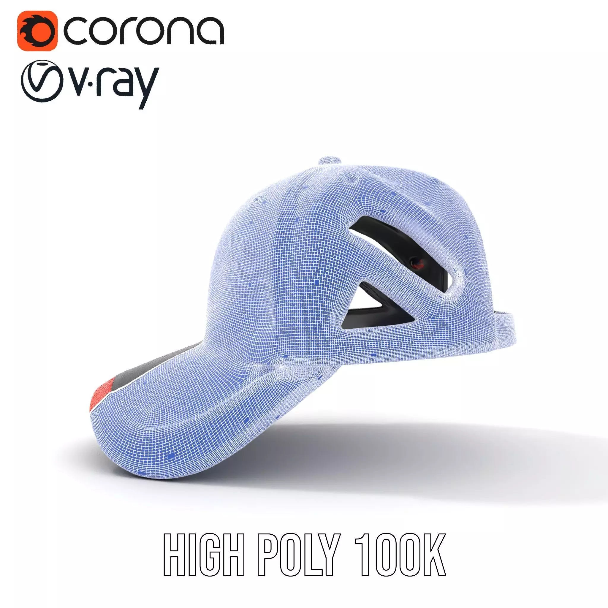 Sporty Hybrid Cap model pack Low-poly 3D model_34